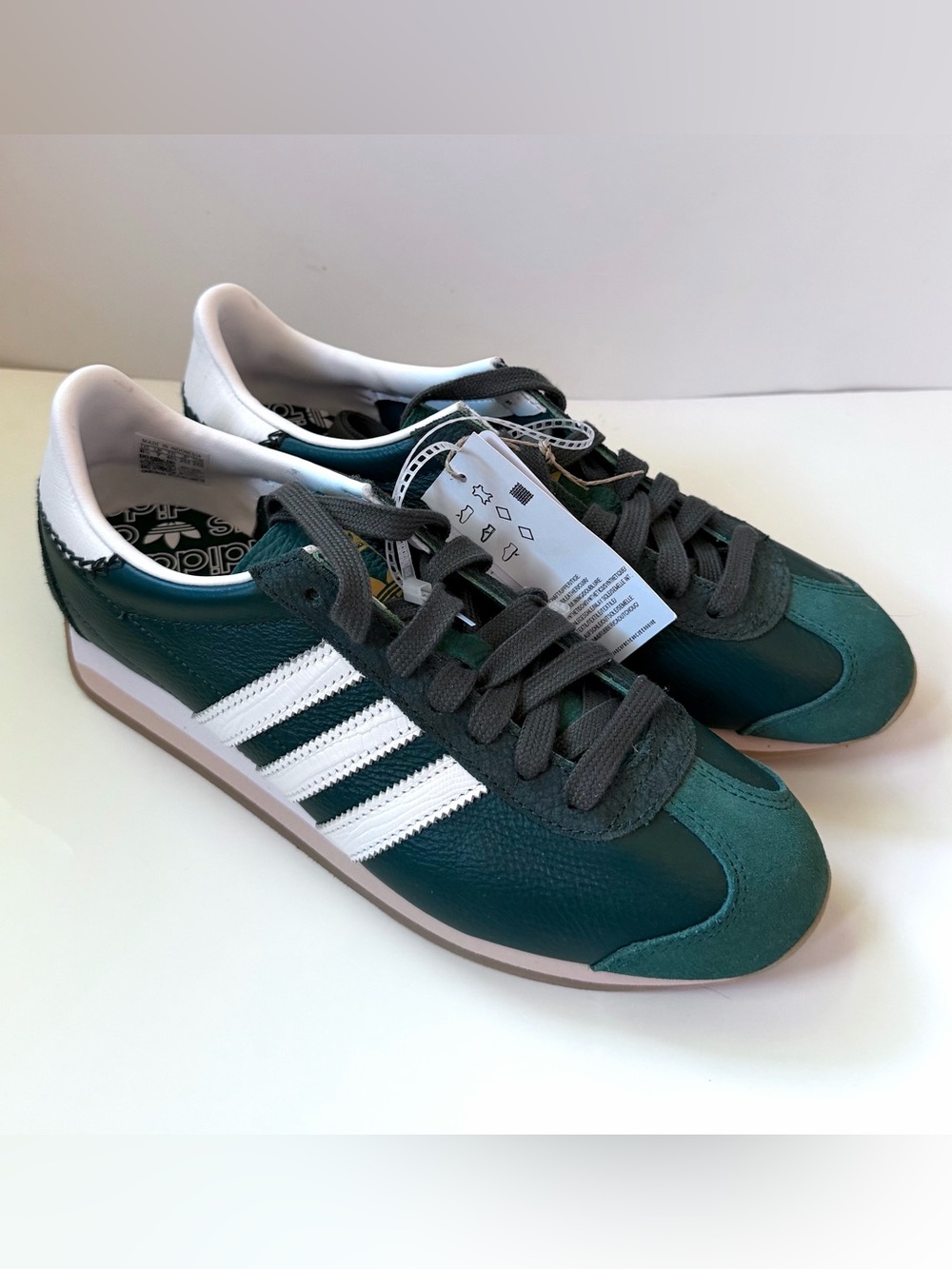 New adidas Country Og Womens 8.5 Green Sneakers JI2883 RARE COLOR